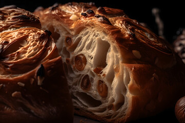 fancy bread. A close up magazine quality image of Bread