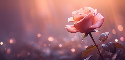 Craft an image that captures the ethereal elegance of rose bokeh against an isolated background, evoking a sense of wonder and tranquility.