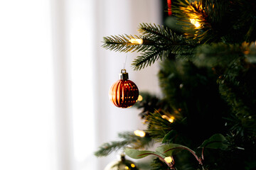 christmas decoration on a tree