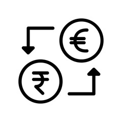 Rupee to Euro Exchange Icon