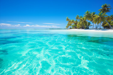 Discover a Breathtaking Tropical Haven. Pristine Beaches, Crystal Waters, and Serene Palm Trees