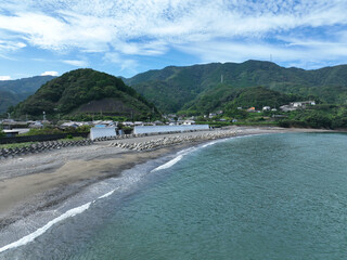 高知県須崎市　安和海岸の風景