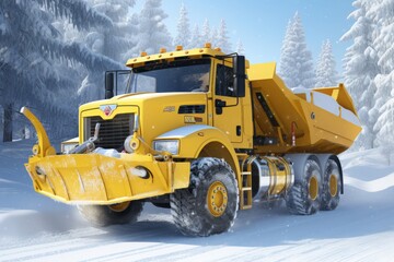 Winter ready snow plow pickup trucks for efficient snow removal and safe road conditions