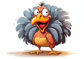cartoon bird big beak eyes standing ground graphic templates turkey laughing hysterically relaxed posture diverse costumes smiling city online casino ark survival horror second calf stock community ce - obrazy, fototapety, plakaty