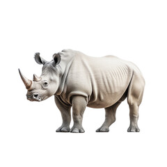 rhino on transparent background PNG image