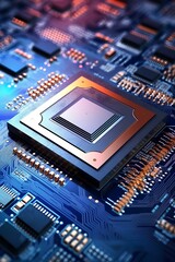 Fototapeta premium Chipset for semiconductor manufacturing. generative AI