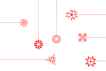 Fototapeta na wymiar Snowflake Christmas. Snowflake set. Christmas card with snowflake border. Vector eps 10