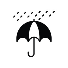 Umbrella icon isolate white background vector stock illustration