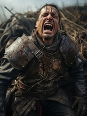 A knight clad in gleaming armor, a symbol of chivalry and valor, standing resolute and ready for noble quests.