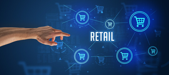 Close-Up of cropped hand pointing