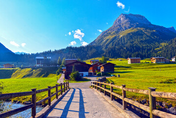 Lech am Arlberg (Vorarlberg, Österreich) - obrazy, fototapety, plakaty
