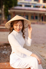 portrait of a woman in ao dai