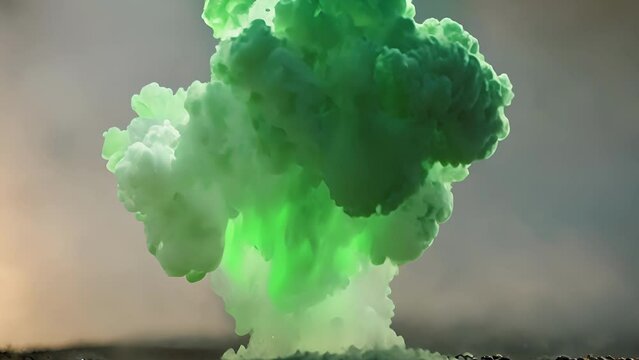 Closeup borax anol, creating green fire that appears defy gravity burns upwards. flames intense produce satisfying crackling sound, making ideal demonstration educational purposes.