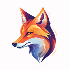 Obraz premium Fox in cartoon, doodle style. Isolated 2d vector illustration in logo, icon style, Eps 10. AI Generative