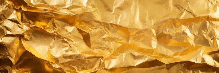Captivating gold crumpled foil texture as a stunning backdrop for your designs and projects
