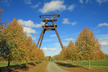 Shaft 403 headframe - industrial monument in the municipality of Löbichau