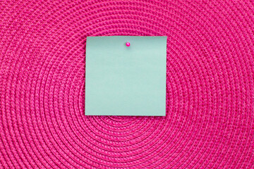 Note paper on woven