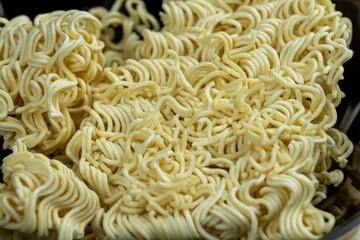 instant noodles during cooking, cooking dishes