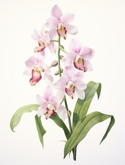 Fototapeta na wymiar Watercolor Rendering of Shenzhen Nongke Orchid AI Generated