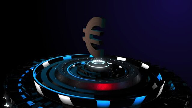 Euro money animation repeat loop future