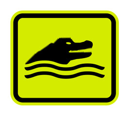 Alligator Sign, Alligator Area Sign