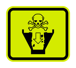 Danger Sign Open Pit Proceed With Caution