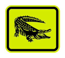 Alligator Sign, Alligator Area Sign
