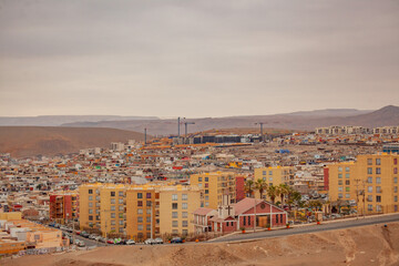 Obraz premium ARICA CITY FROM THE HILLS