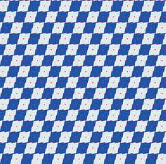Web blue diagonal pixelated checkerboard pattern. Vector seamless pattern - 684866010