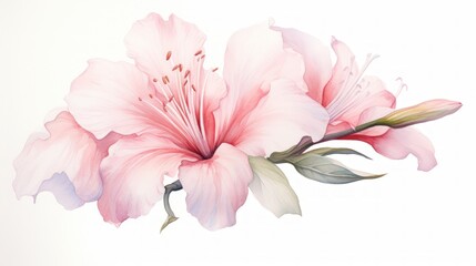 Soft Delicate Watercolor of Tranquil Soothing AI Generated