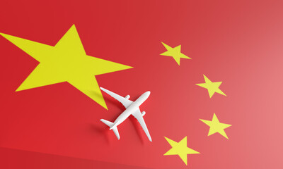 china red yellow orange color star shape background texture pattern wallpaper copy space airline plane airport airplane white color asia beijing travel tourist tourism economy chinese country journey