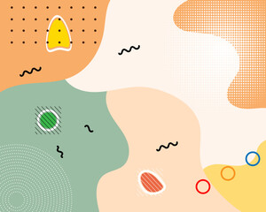 Abstract pop art background with wave pattern. Vector pattern. Color wave template and presentation, overlay geometric design