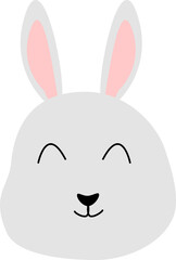 Obraz premium bunny with a smile cartoon 