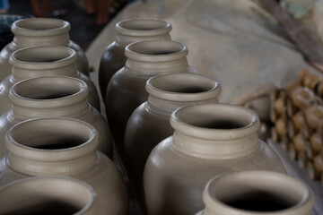 Ceramic vases for sale in Maragogipinho in the city of Aratuipe, Bahia.