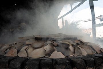Handmade wood-fired oven from the Maragogipinho potteries in the city of Aratuipe, Bahia.