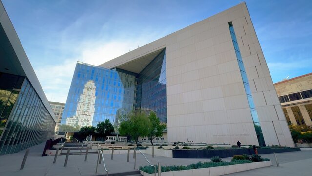 LAPD Los Angeles Police Department Headquarter in Los Angeles - LOS ANGELES, USA - NOVEMBER 5, 2023