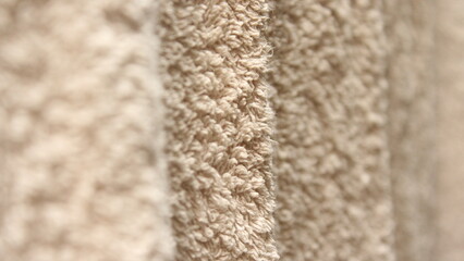 White Towel Close-Up: Dry texture detail