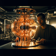 Man builds a Quantum computer in an artificial intelligence research laboratory