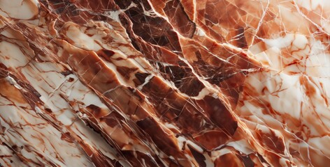 Red & White Marble Texture Close-Up - Ultra High-Resolution