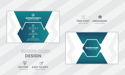 modern and simple business card design.