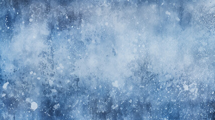 Fototapeta premium blue background watercolor light spots on the wall, flat background for design, copy space winter concept
