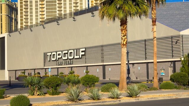 TopGolf Las Vegas - LAS VEGAS, USA - OCTOBER 31, 2023