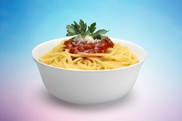 Tasty classic Spaghetti noodles with sauce
