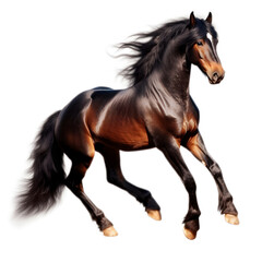 Obraz na płótnie Canvas horse white background, horse isolated, Chestnut horse