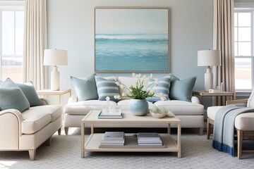 Coastal Design: Ocean-Inspired Colors for a Soothing Coastal Living Room