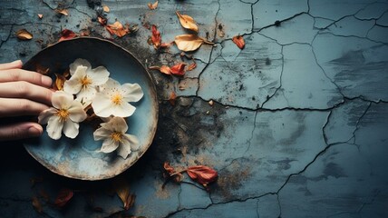 Flowers in a bowl