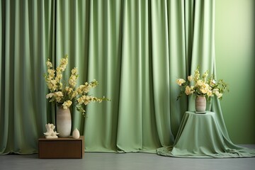 Pistachio Paradox: A Stylish Colored Backdrop for Vibrant Visuals