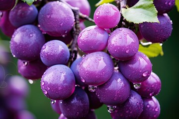 Plum Purple Panorama: A Vivid Display of Juicy Fruit Design