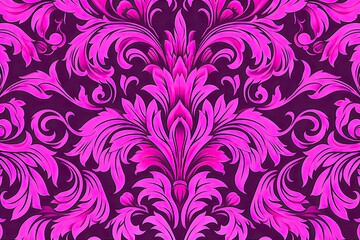 Rich Fuchsia Fashion Delight: A Simplicity of Decorative Patterns
