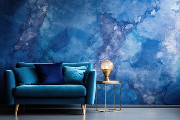 Sapphire Majesty: Abstract Wallpaper for a Regal, Luxurious Design